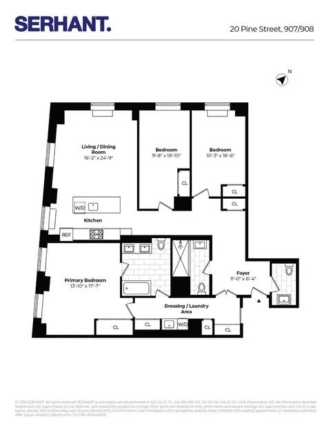 20 Pine St #907/908, New York, NY 10005