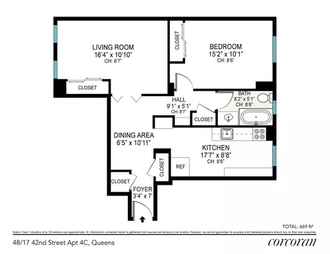 48-17 42nd St #4C, New York City, NY 11104