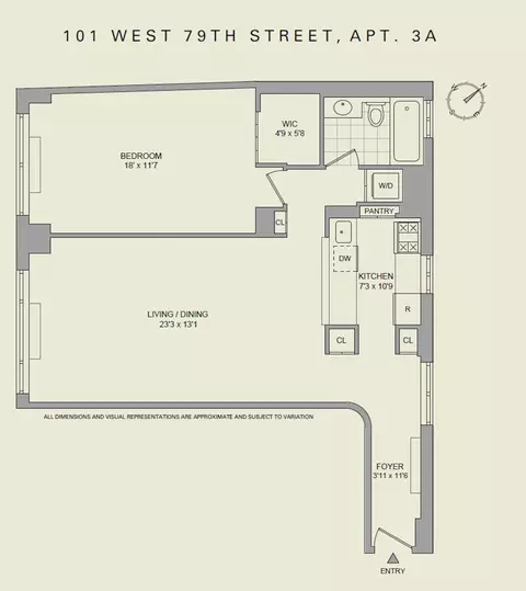 101 W 79th St #3A, New York, NY 10024