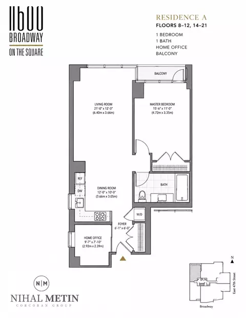 1600 Broadway #20A, New York, NY 10019