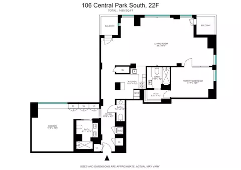 106 Central Park S #22F, New York, NY 10019
