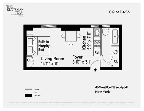 46 W 83rd St #4F, New York, NY 10024