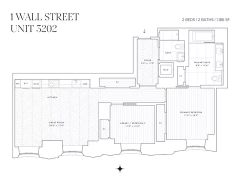 1 Wall St #3202, New York, NY 10005