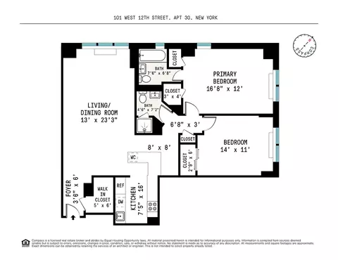 101 W 12th St #3G, New York, NY 10011