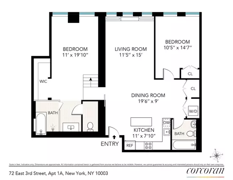 72 E 3rd St #1A, New York, NY 10003