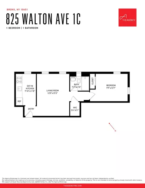 825 Walton Ave #1C, New York City, NY 10451