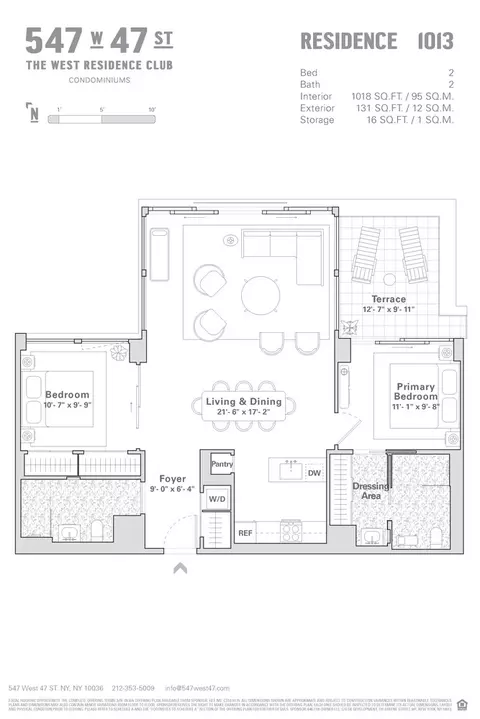 547 W 47th St #1013, New York, NY 10036