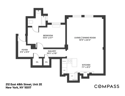 212 E 48th St #2E, New York, NY 10017
