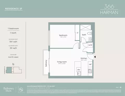 366 Harman St #3-F, Brooklyn, NY 11237