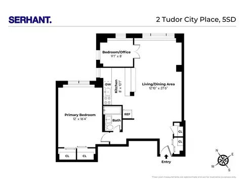 2 Tudor City Pl #5DS, New York City, NY 10016