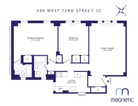 330 W 72nd St #1C, New York, NY 10023