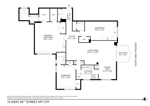 10 W 66th St #27F, New York, NY 10023
