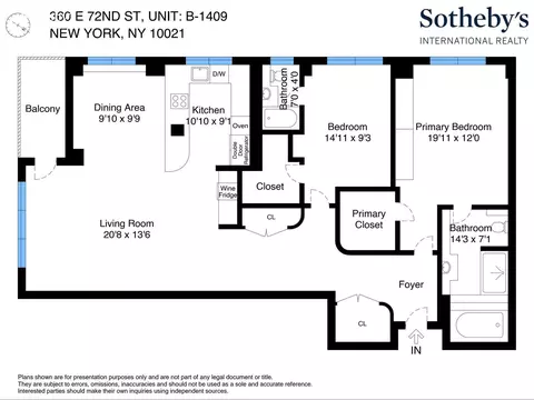 360 E 72nd St #B1409, New York, NY 10021