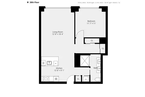 111 W 56th St #38K, New York, NY 10019