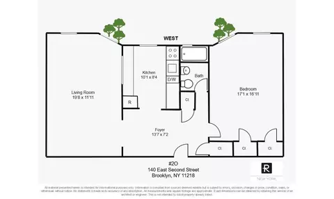 140 E 2nd St #2-O, Brooklyn, NY 11218