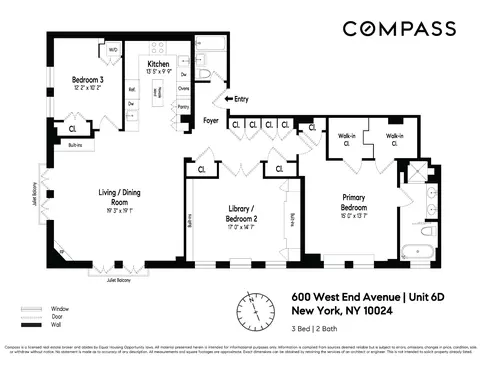 600 W End Ave #6D, New York, NY 10024