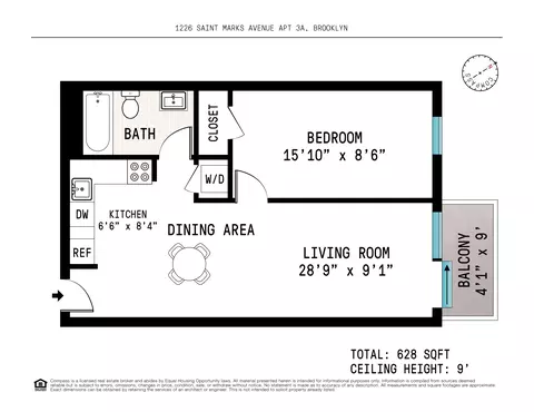 1226 St Marks Ave #3A, Brooklyn, NY 11213
