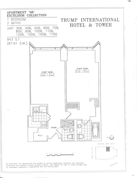 1 Central Park W #1506, New York, NY 10023