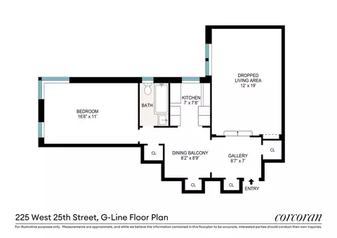 225 W 25th St #3G, New York, NY 10001