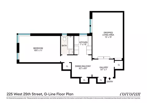 225 W 25th St #3G, New York, NY 10001