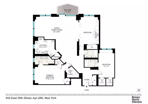 400 E 56th St #28N, New York, NY 10022