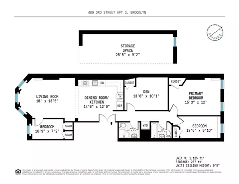 409 3rd St #3, Brooklyn, NY 11215