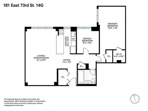 181 E 73rd St #14G, New York, NY 10021
