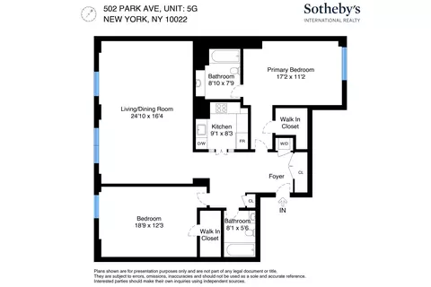 502 Park Ave #5G, New York, NY 10022