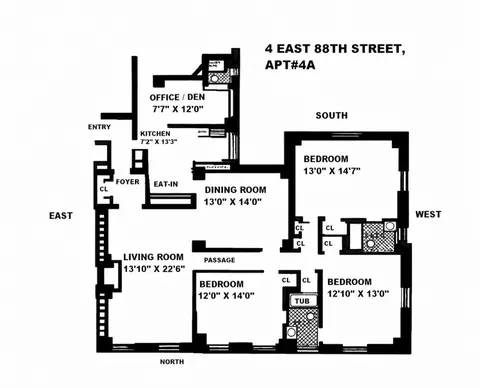 4 E 88th St #4A, New York, NY 10128