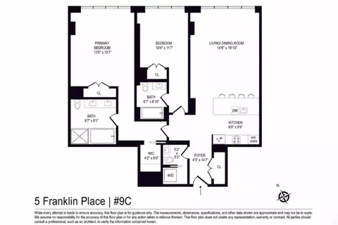 5 Franklin Pl #9C, New York, NY 10013