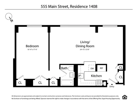555 Main St #1408, New York, NY 10044