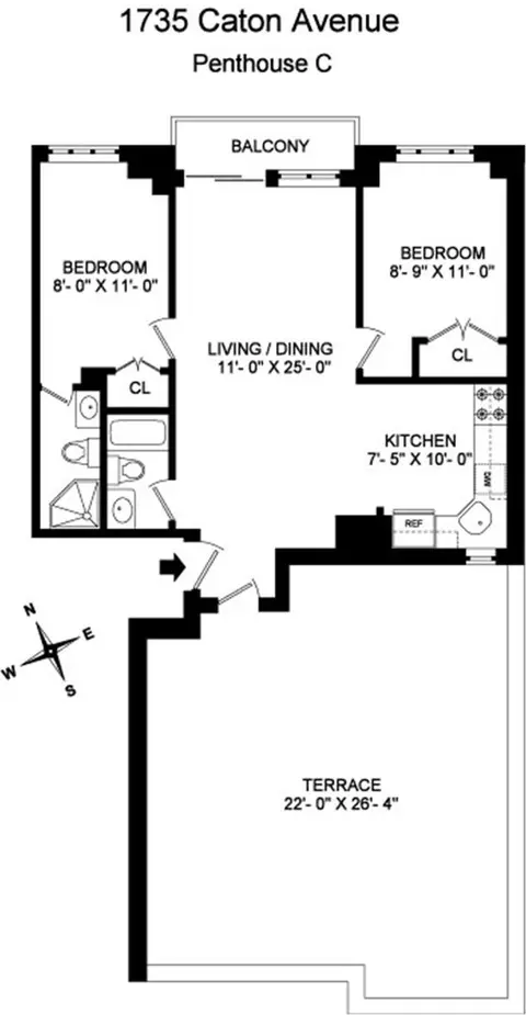 1735 Caton Ave #PHC, Brooklyn, NY 11226