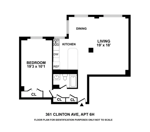 361 Clinton Ave #6H, Brooklyn, NY 11238