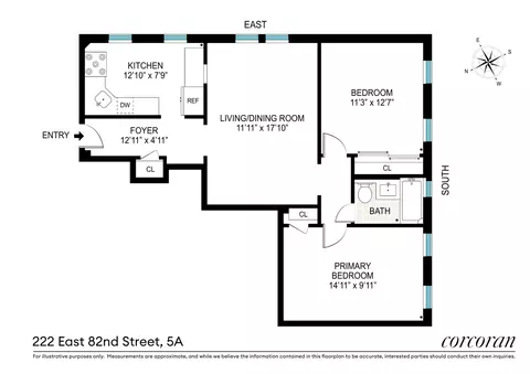 222 E 82nd St #5A, New York, NY 10028