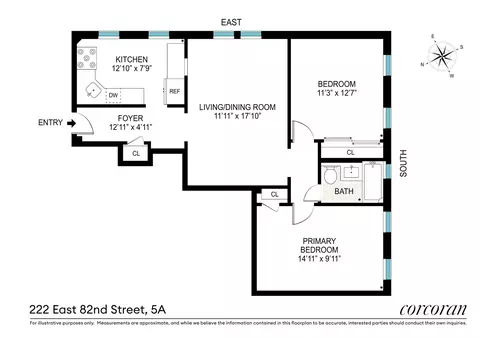 222 E 82nd St #5A, New York, NY 10028