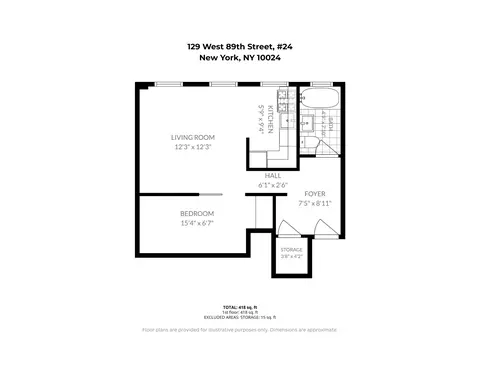 129 W 89th St #24, New York, NY 10024