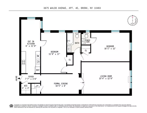 3875 Waldo Ave #4E, New York City, NY 10463