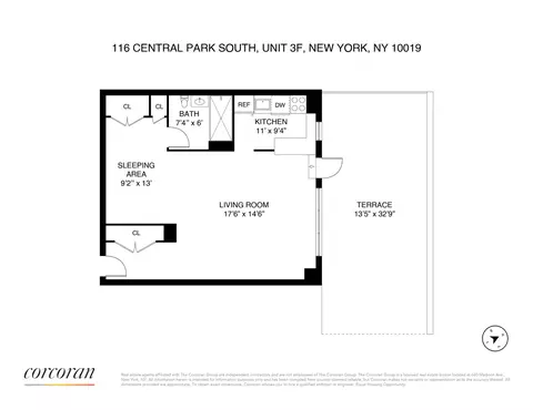 116 Central Park S #3F, New York, NY 10019
