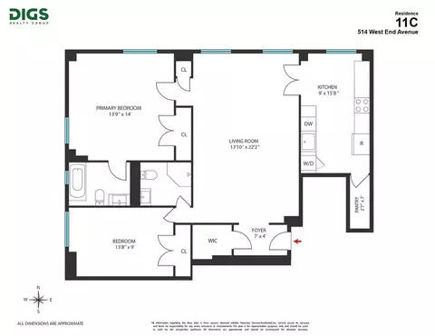 514 W End Ave #11C, New York, NY 10024