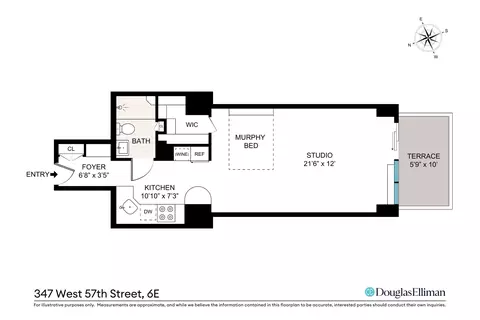 347 W 57th St #6E, New York, NY 10019