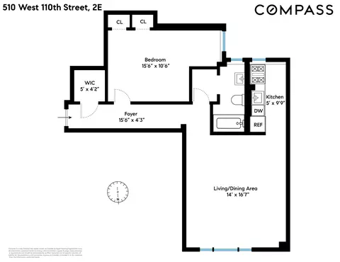 504-510 W 110th St #2E, New York, NY 10025