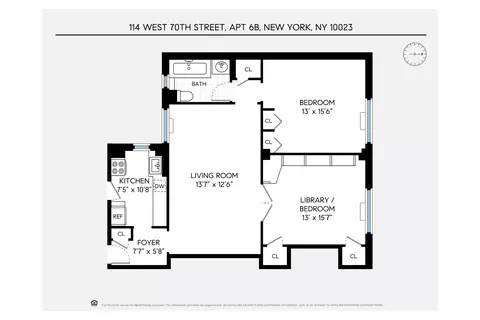 114 W 70th St #6B, New York, NY 10023