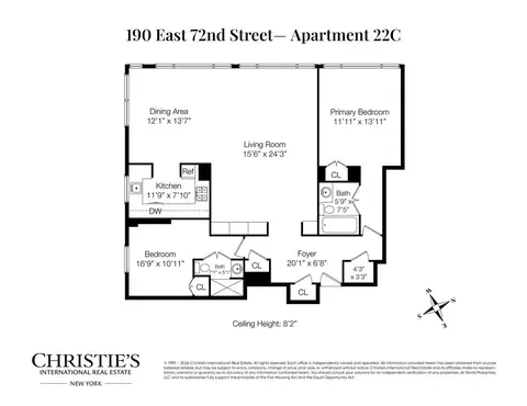 190 E 72nd St #22C, New York, NY 10021