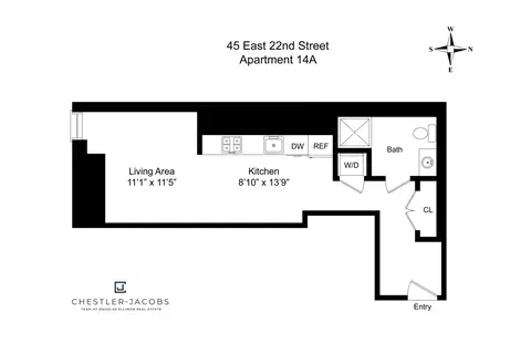 45 E 22nd St #14A, New York, NY 10010