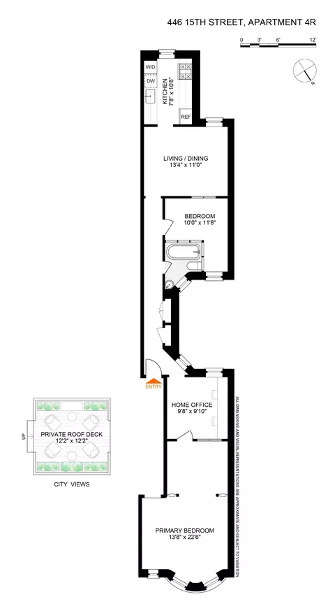 446 15th St #4R, Brooklyn, NY 11215