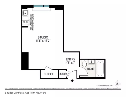5 Tudor City Pl #1910, New York, NY 10017