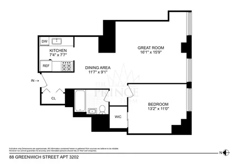 88 Greenwich St #3202, New York, NY 10006
