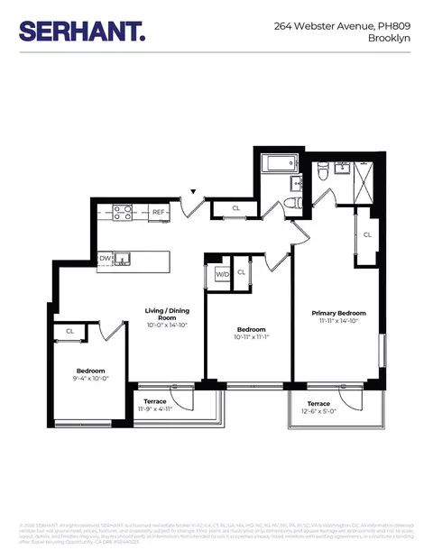 264 Webster Ave #PH809, Brooklyn, NY 11230