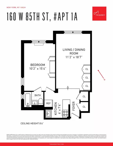 160 W 85th St #1A, New York, NY 10024