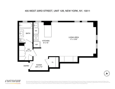 405 W 23rd St #12B, New York, NY 10011